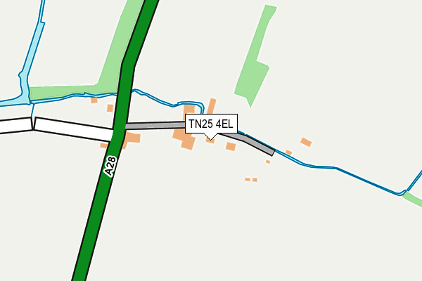 TN25 4EL map - OS OpenMap – Local (Ordnance Survey)