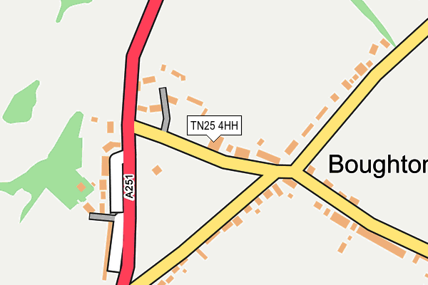 TN25 4HH map - OS OpenMap – Local (Ordnance Survey)