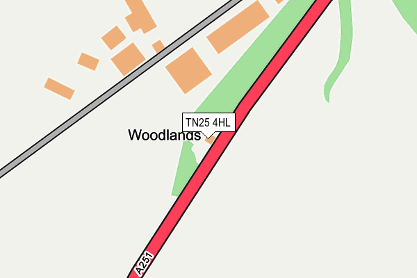 TN25 4HL map - OS OpenMap – Local (Ordnance Survey)