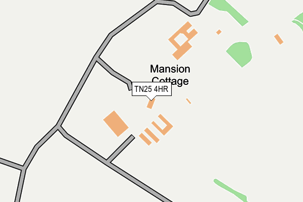 TN25 4HR map - OS OpenMap – Local (Ordnance Survey)