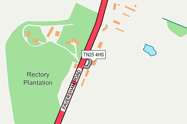 TN25 4HS map - OS OpenMap – Local (Ordnance Survey)