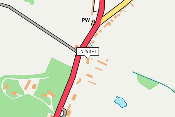 TN25 4HT map - OS OpenMap – Local (Ordnance Survey)