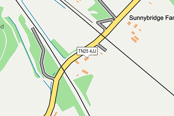 TN25 4JJ map - OS OpenMap – Local (Ordnance Survey)