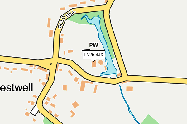 TN25 4JX map - OS OpenMap – Local (Ordnance Survey)