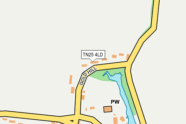 TN25 4LD map - OS OpenMap – Local (Ordnance Survey)