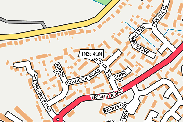 TN25 4QN map - OS OpenMap – Local (Ordnance Survey)