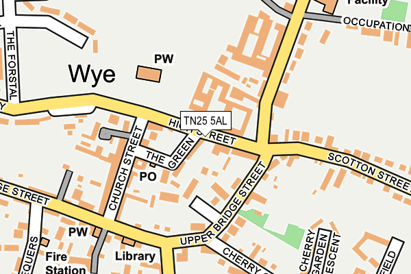 TN25 5AL map - OS OpenMap – Local (Ordnance Survey)