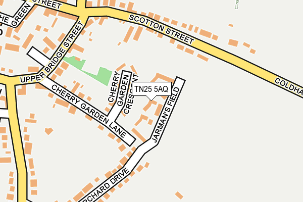 TN25 5AQ map - OS OpenMap – Local (Ordnance Survey)