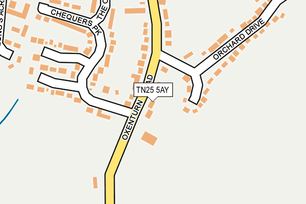 TN25 5AY map - OS OpenMap – Local (Ordnance Survey)