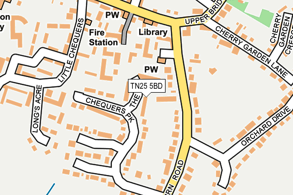 TN25 5BD map - OS OpenMap – Local (Ordnance Survey)