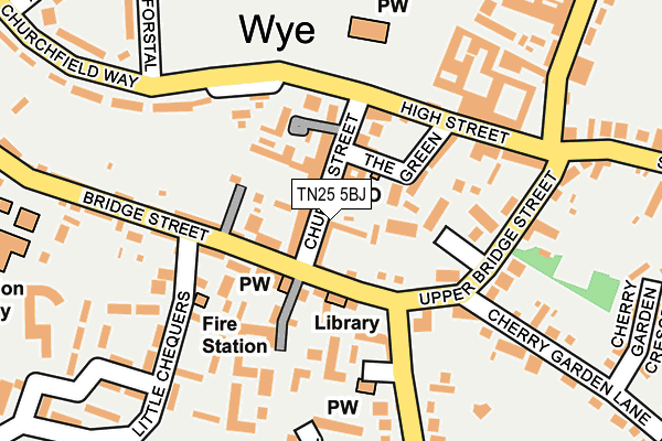 TN25 5BJ map - OS OpenMap – Local (Ordnance Survey)