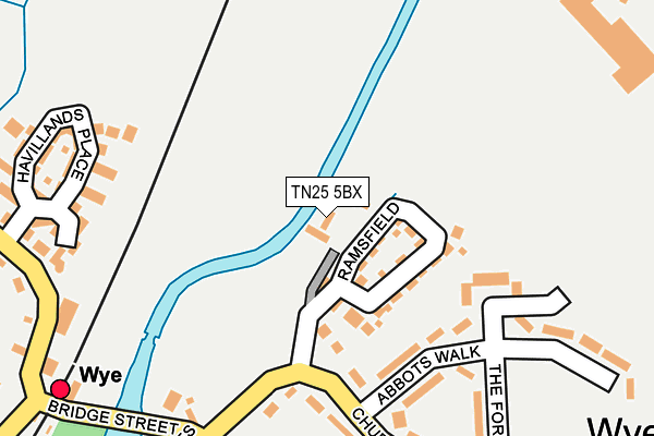 TN25 5BX map - OS OpenMap – Local (Ordnance Survey)