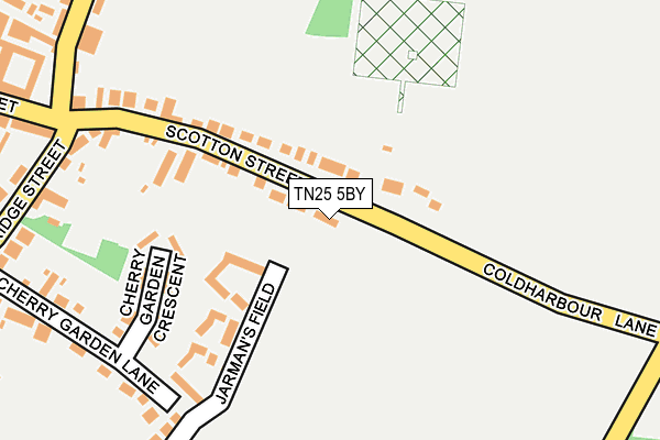 TN25 5BY map - OS OpenMap – Local (Ordnance Survey)