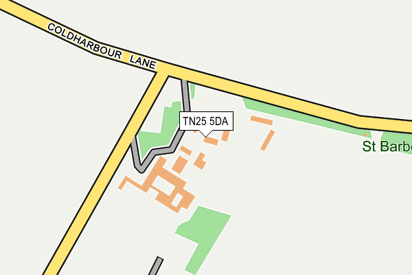 TN25 5DA map - OS OpenMap – Local (Ordnance Survey)