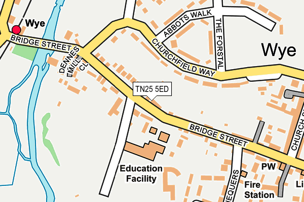 TN25 5ED map - OS OpenMap – Local (Ordnance Survey)