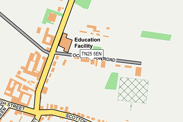 TN25 5EN map - OS OpenMap – Local (Ordnance Survey)