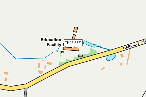 TN25 5EZ map - OS OpenMap – Local (Ordnance Survey)