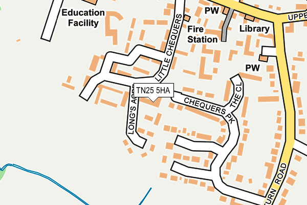 TN25 5HA map - OS OpenMap – Local (Ordnance Survey)