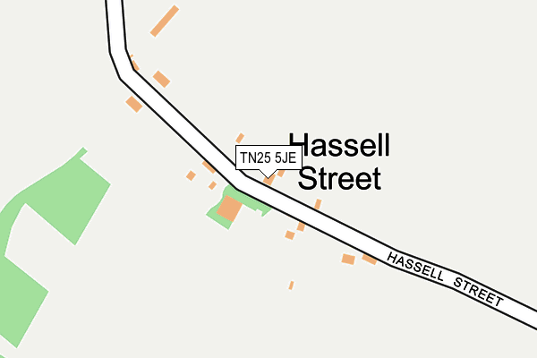 TN25 5JE map - OS OpenMap – Local (Ordnance Survey)