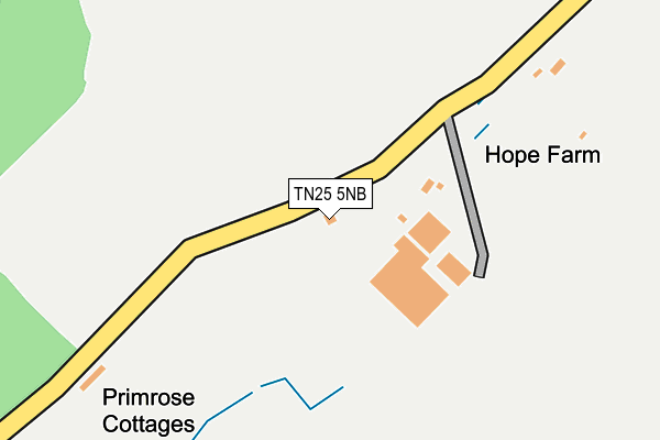 TN25 5NB map - OS OpenMap – Local (Ordnance Survey)