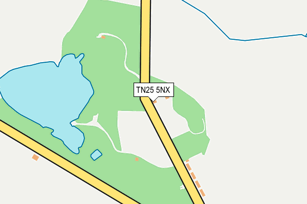 TN25 5NX map - OS OpenMap – Local (Ordnance Survey)