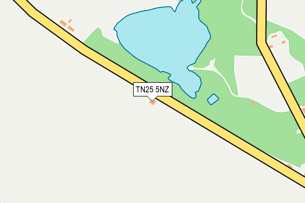 TN25 5NZ map - OS OpenMap – Local (Ordnance Survey)