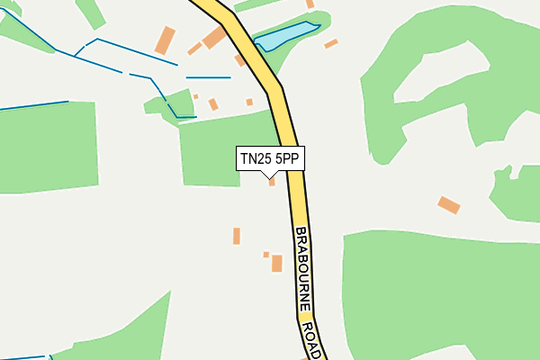 TN25 5PP map - OS OpenMap – Local (Ordnance Survey)