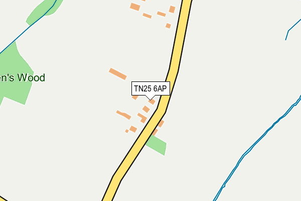TN25 6AP map - OS OpenMap – Local (Ordnance Survey)