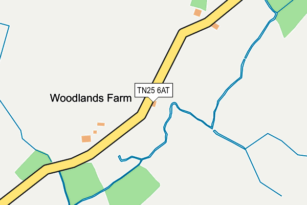 TN25 6AT map - OS OpenMap – Local (Ordnance Survey)