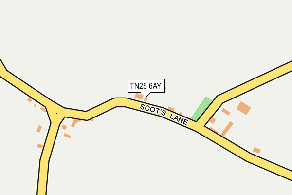 TN25 6AY map - OS OpenMap – Local (Ordnance Survey)