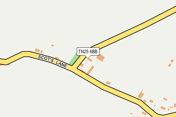 TN25 6BB map - OS OpenMap – Local (Ordnance Survey)