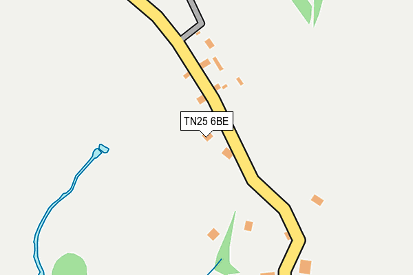 TN25 6BE map - OS OpenMap – Local (Ordnance Survey)