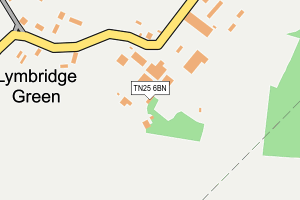 TN25 6BN map - OS OpenMap – Local (Ordnance Survey)