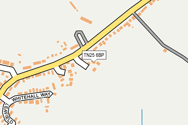 TN25 6BP map - OS OpenMap – Local (Ordnance Survey)
