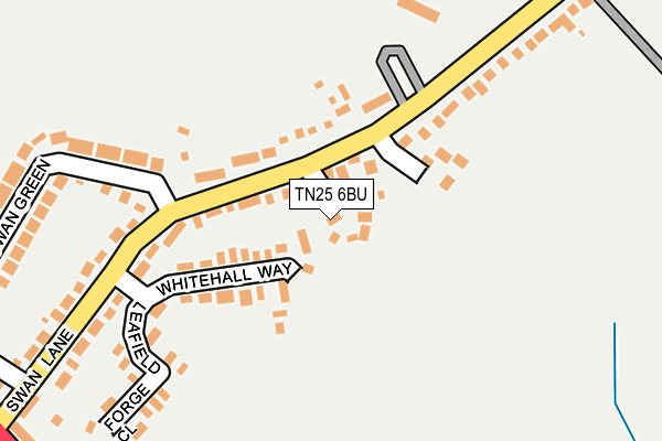 TN25 6BU map - OS OpenMap – Local (Ordnance Survey)