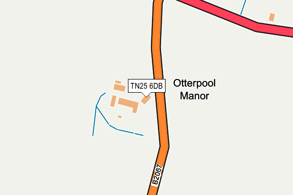 TN25 6DB map - OS OpenMap – Local (Ordnance Survey)