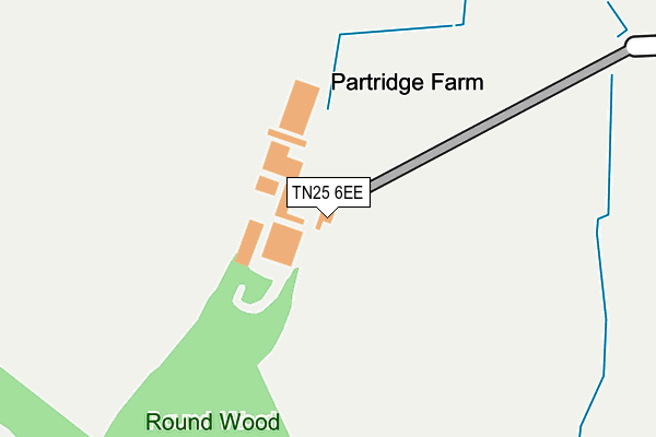 TN25 6EE map - OS OpenMap – Local (Ordnance Survey)