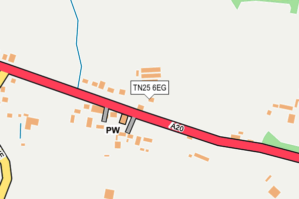TN25 6EG map - OS OpenMap – Local (Ordnance Survey)