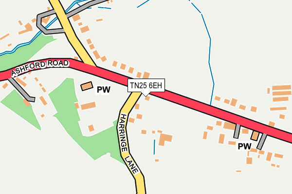 TN25 6EH map - OS OpenMap – Local (Ordnance Survey)