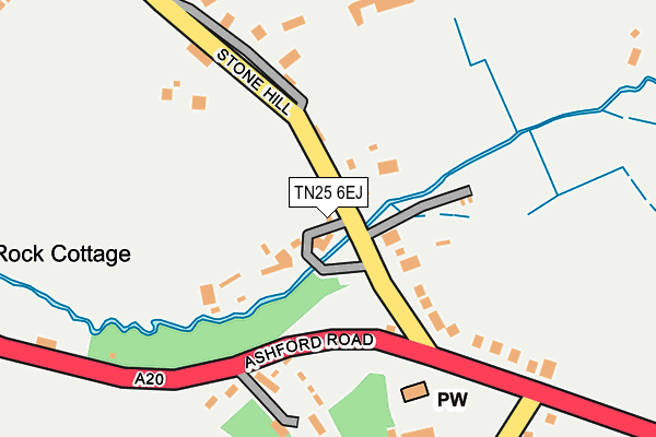 TN25 6EJ map - OS OpenMap – Local (Ordnance Survey)