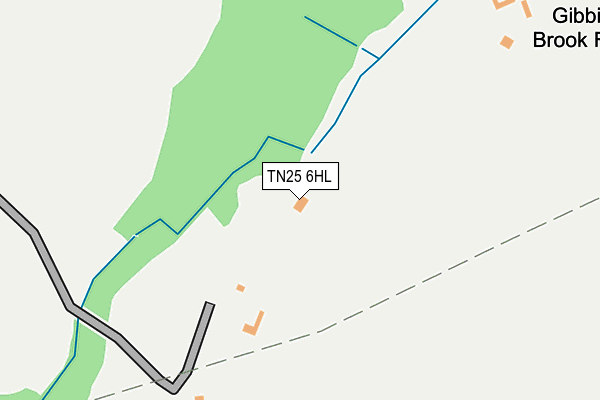 TN25 6HL map - OS OpenMap – Local (Ordnance Survey)