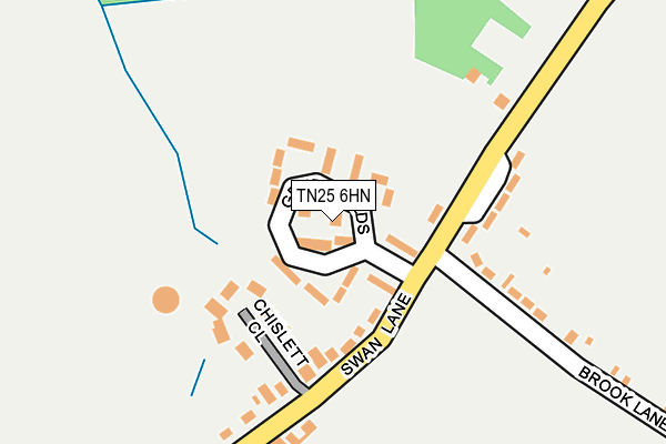 TN25 6HN map - OS OpenMap – Local (Ordnance Survey)