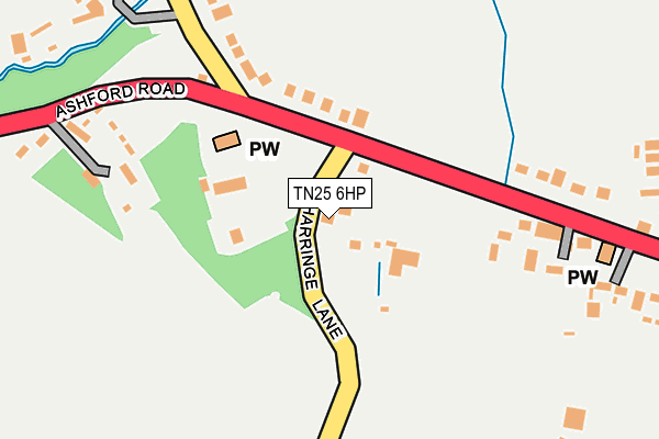 TN25 6HP map - OS OpenMap – Local (Ordnance Survey)
