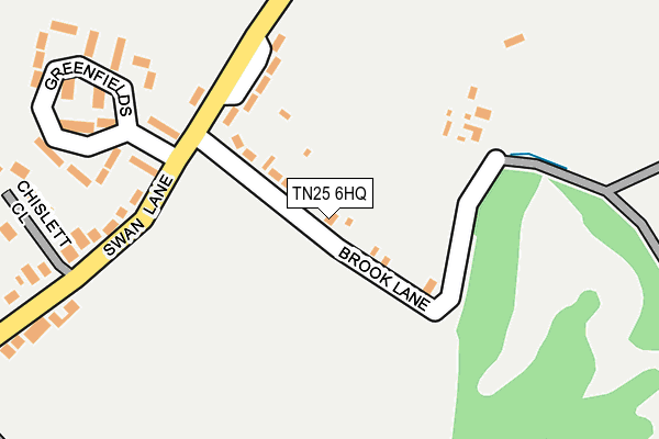 TN25 6HQ map - OS OpenMap – Local (Ordnance Survey)