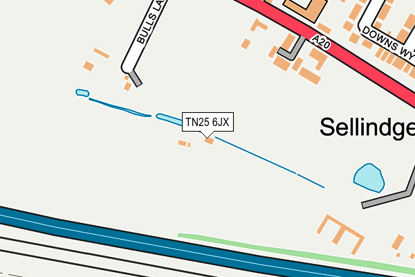 TN25 6JX map - OS OpenMap – Local (Ordnance Survey)