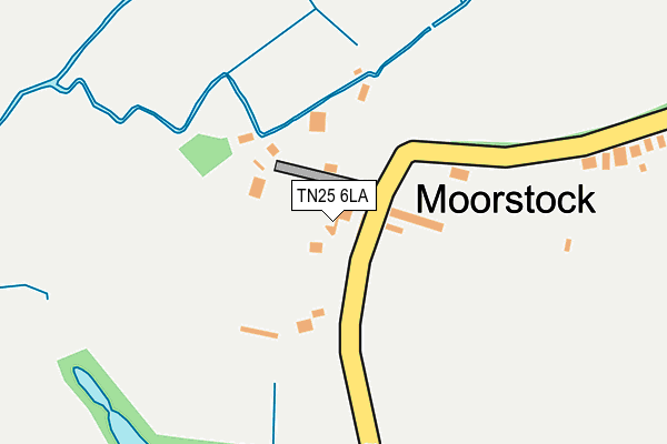 TN25 6LA map - OS OpenMap – Local (Ordnance Survey)