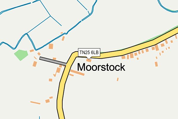 TN25 6LB map - OS OpenMap – Local (Ordnance Survey)