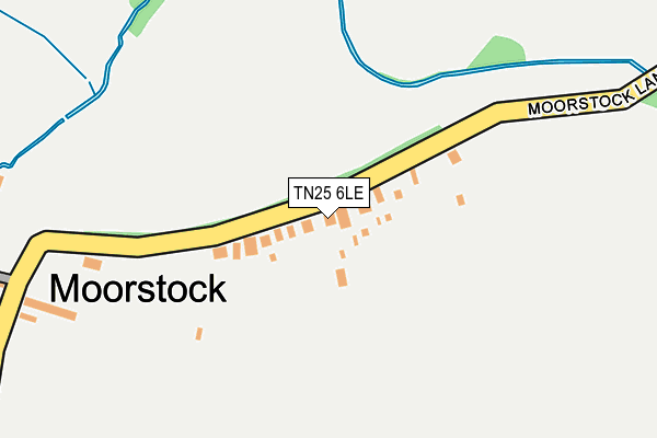 TN25 6LE map - OS OpenMap – Local (Ordnance Survey)