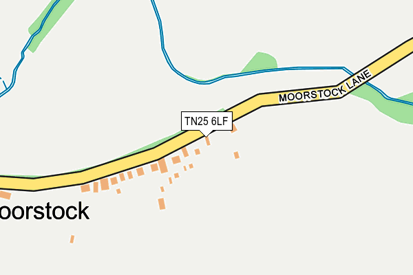 TN25 6LF map - OS OpenMap – Local (Ordnance Survey)