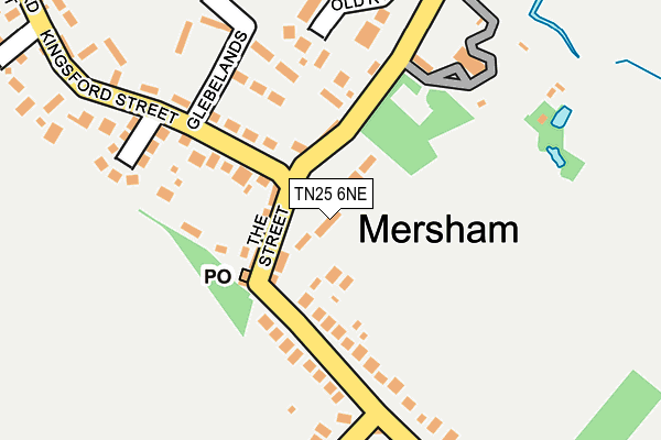TN25 6NE map - OS OpenMap – Local (Ordnance Survey)